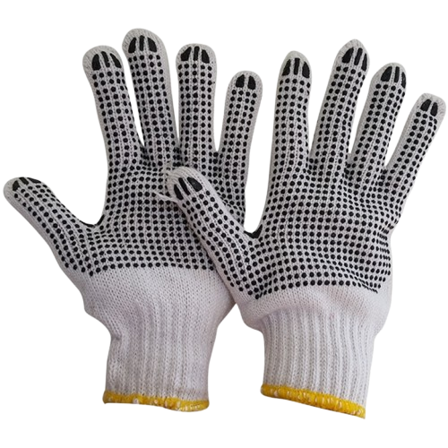 GUANTE DOBLE PALMA PUNTOS PVC